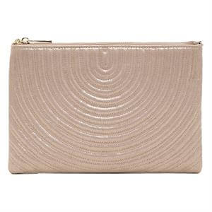 Phase Eight Stitched Metallic Clutch Bag